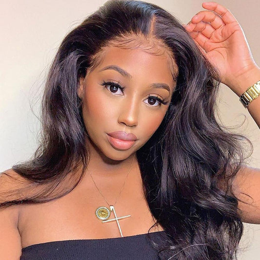 VSHOW Body Wave Lace Front Wig Long Wavy Hair Human Hair Wigs For Black Women Black Natural Hairstyles