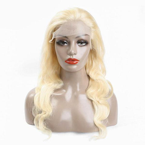 VSHOW Honey Blonde Hair Body Wave Hair Styles 613 Hair Color Lace Front Human Hair Wigs 180% Density