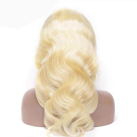 VSHOW Honey Blonde Hair Body Wave Hair Styles 613 Hair Color Lace Front Human Hair Wigs 180% Density