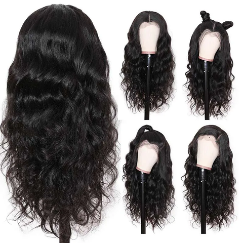 VSHOW Body Wave Lace Front Wig Long Wavy Hair Human Hair Wigs Curly Hairstyles