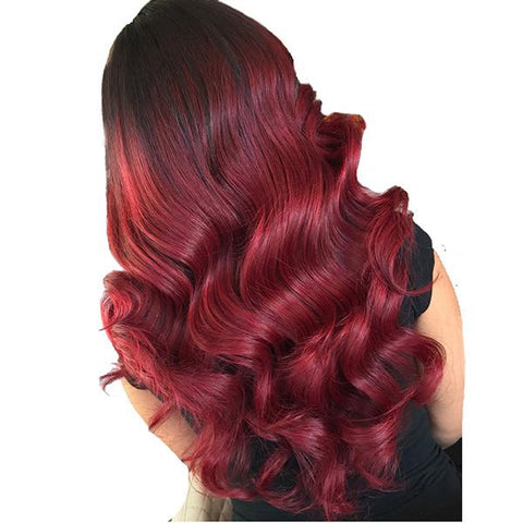 VSHOW Burgundy Dark Red Hair Body Wave Wig 99j Hair Color Human Hair Wigs Near Me