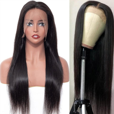 VSHOW Balayage Straight Hair Lace Front Human Hair Wigs Long Straight Hair