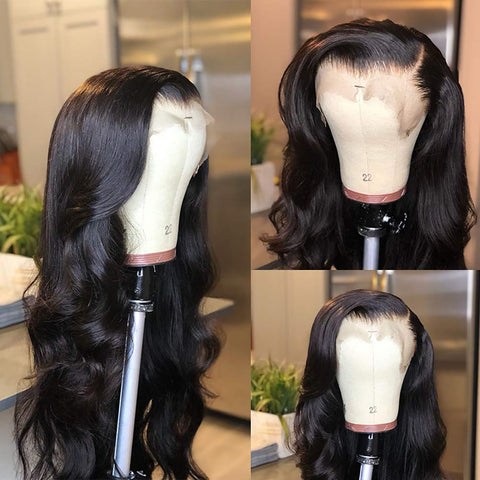 VSHOW Body Wave Lace Front Wig Long Wavy Hair Human Hair Wigs For Black Women Black Natural Hairstyles
