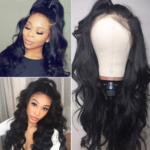 VSHOW Body Wave Lace Front Wigs Pre-plucked Natural Hairline 100% Human Virgin Hair Wigs