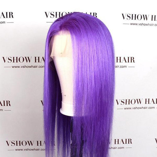 VSHOW Purple Hair Ideas Straight Hair Hairstyles Lace Front Wigs Human Hair 13x4 And 4x4 Lace Wigs