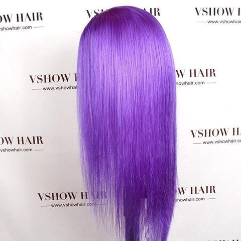 Purple Lace Front Wig Color Lace Front Human Hair Wigs VSHOW HAIR