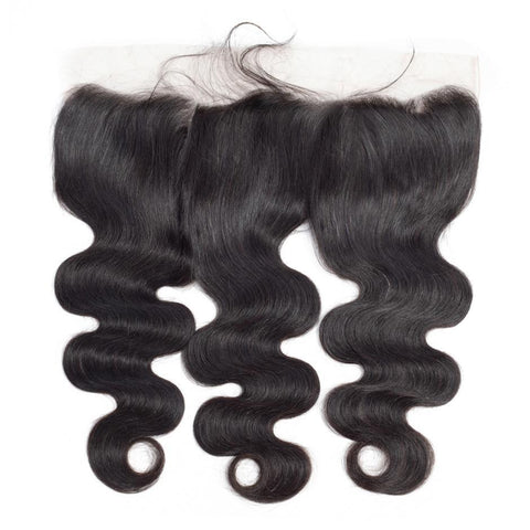VSHOW HAIR 100% Virgin Human Hair Body Wave 13x4 13x6 Lace Frontal Natural Black