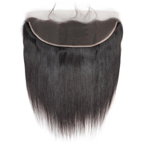 VSHOW HAIR 100% Virgin Human Hair Straight 13x4 13x6 Lace Frontal Natural Black