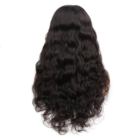 VSHOW HAIR Premium Loose Deep Wave Human Hair U Part Wigs Natural Black
