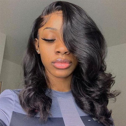 VSHOW Loose Wave Lace Front Wig Pre Plucked Natural Hair Line Human Virgin Hair Wigs