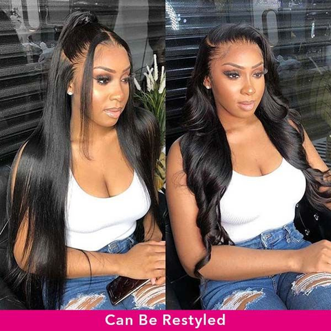 VSHOW Straight Lace Front Wig Straight Human Hair Wigs