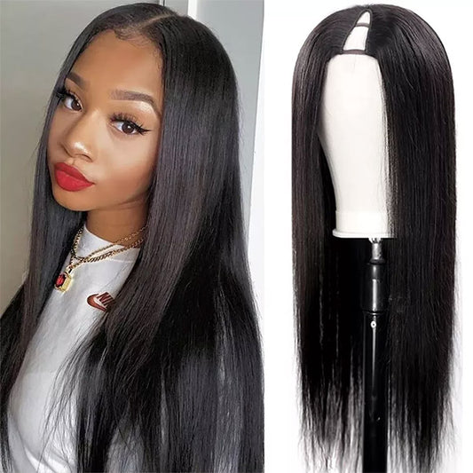 VSHOW Glueless Wigs V Part Wigs Straight Human Hair Wig