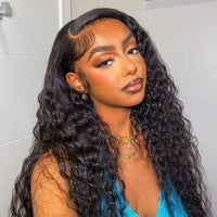 VSHOW Water Wave Hair Curly 13x4/13x6 Lace Front Wigs Human Hair Wet And Wavy Wigs