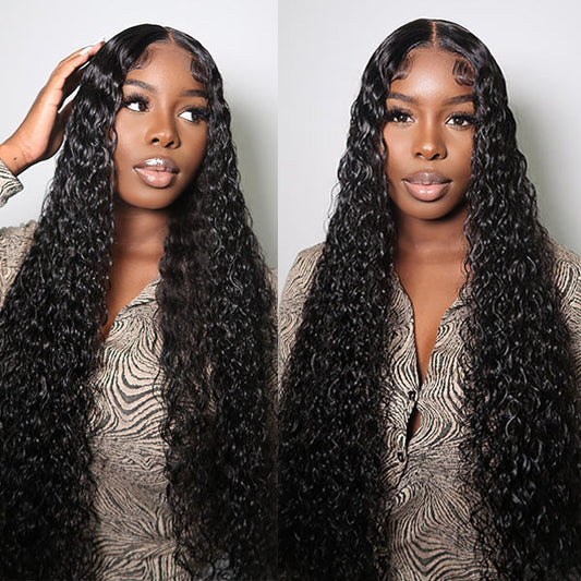 VSHOW Water Wave Hair Curly 13x4/13x6 Lace Front Wigs Human Hair Wet And Wavy Wigs