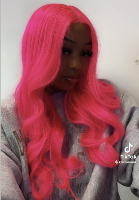 VSHOW Hot Pink Hair Long Hairstyles For Straight Hair Human Hair Wigs Near Me Hair Color Trends 2023