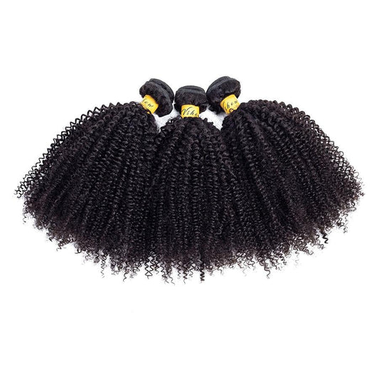 mongolian virgin hair afro curly human hair bundles