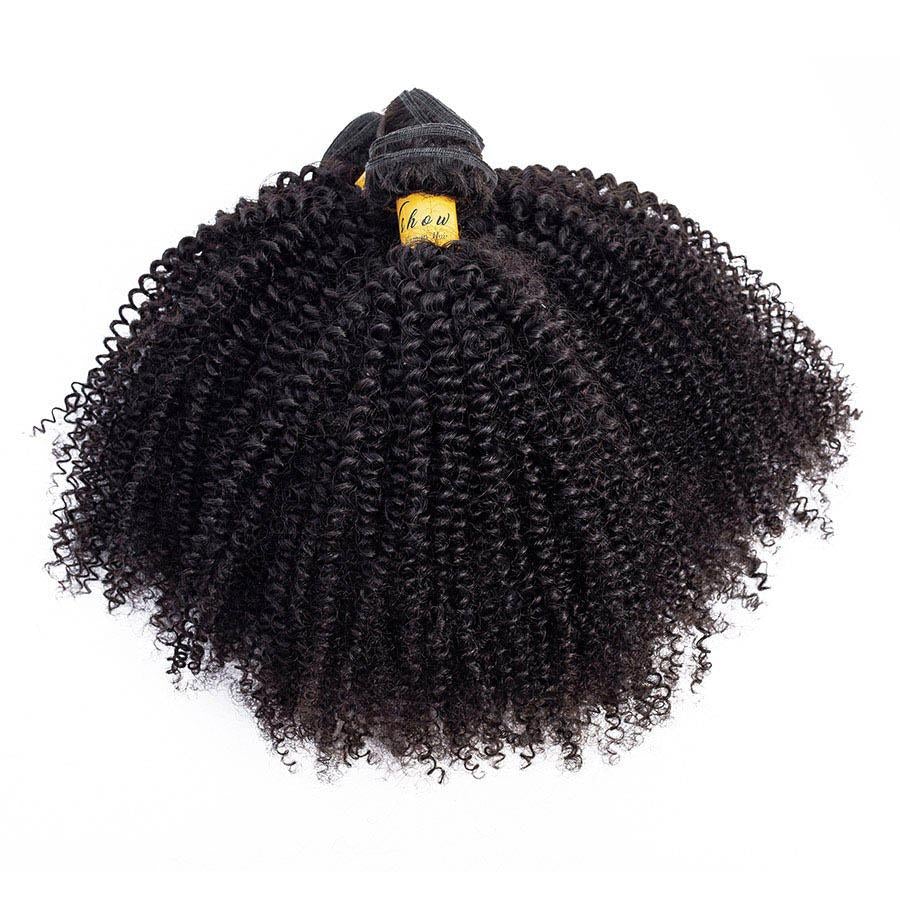 Afro Curly Extensions African Natural Curly Hair Weave Bundles Deals ...