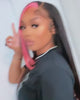 VSHOW HAIR Pink Skunk Stripe Hair Black Girl TikTok