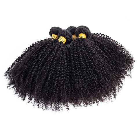 peruvian virgin hair afro curly human hair bundles