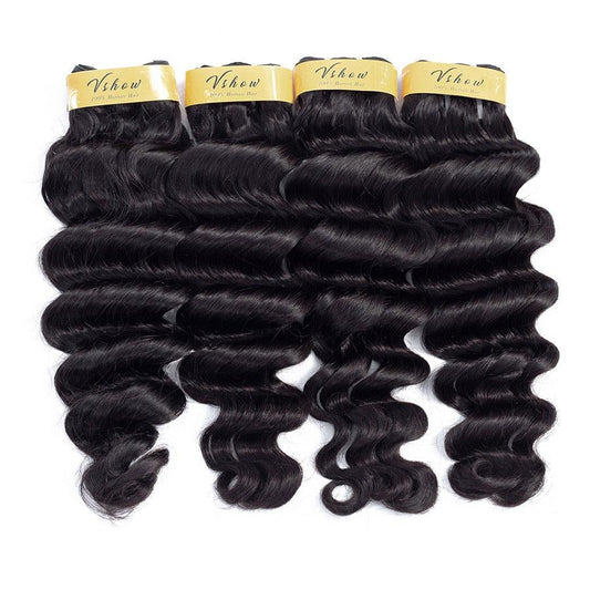 brazilian virgin hair loose deep wave human hair bundles