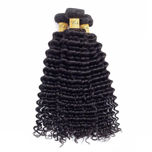 indian virgin hair deep wave human hair bundles