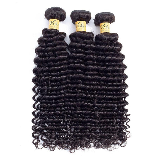 malaysian virgin hair deep wave human hair bundles