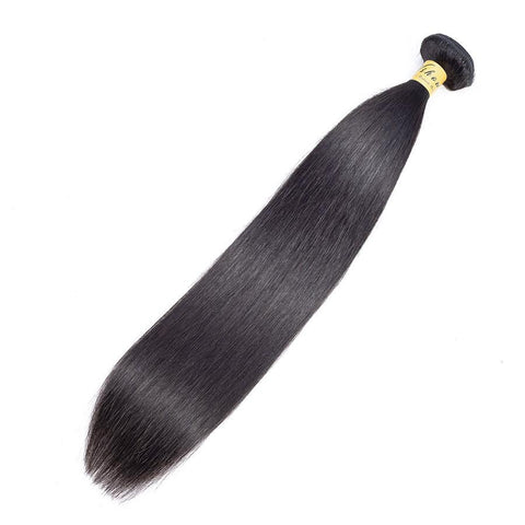 VSHOW HAIR Premium 9A Brazilian Human Virgin Hair Straight Natural Black 3 Bundles Deal