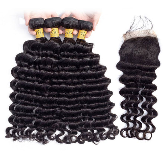 brazilian virgin hair loose deep wave human hair bundles