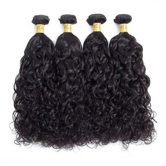 VSHOW HAIR Premium 9A Mongolian Virgin Human Hair Natural Wave 3 or 4 Bundles with Closure Popular Sizes