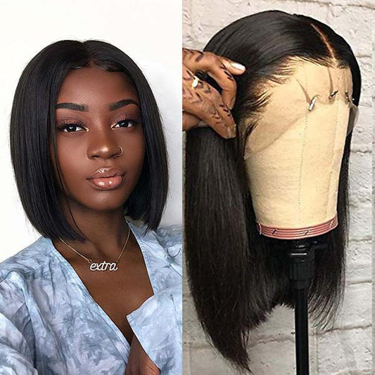 VSHOW Bob Straight Human Hair Lace Front Wigs Short Wigs That Look Real