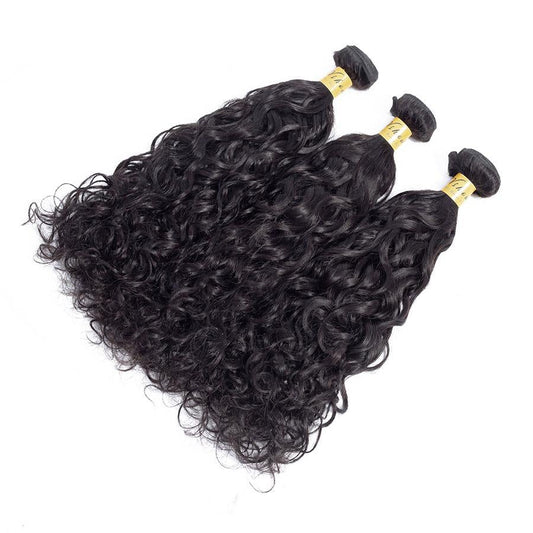 VSHOW HAIR Premium 9A Mongolian Human Virgin Hair Natural Wave Natural Black 3 Bundles Deal