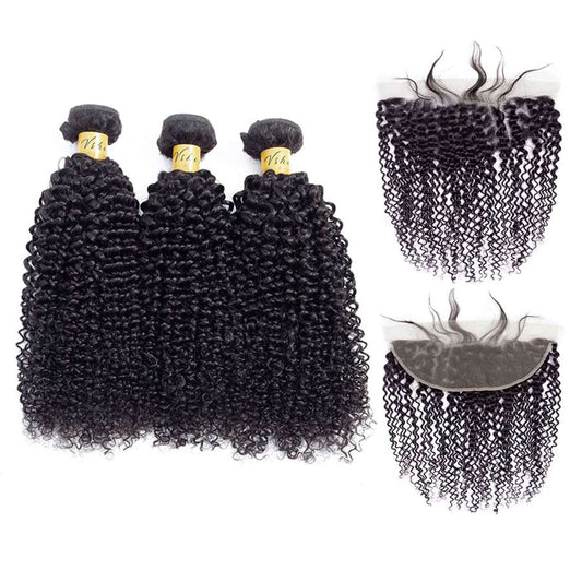 peruvian virgin hair kinky curly human hair bundles