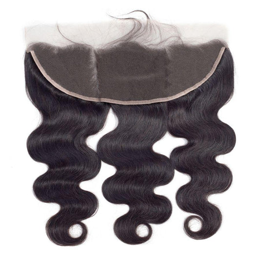 VSHOW HAIR 100% Virgin Human Hair Body Wave 13x4 13x6 Lace Frontal Natural Black