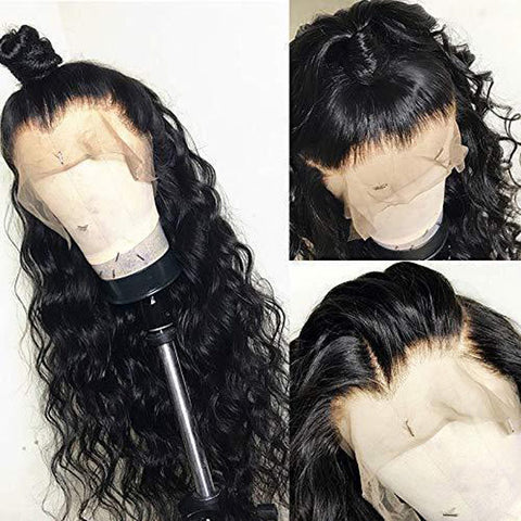 VSHOW 150%/200% Density Loose Deep Wave Lace Frontal Wigs Natural Human Hair Wigs Flash Deal
