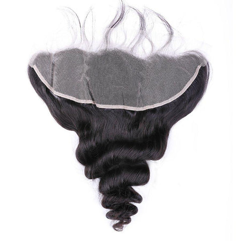 VSHOW HAIR 100% Virgin Human Hair Loose Wave 13x4 13x6 Lace Frontal Natural Black