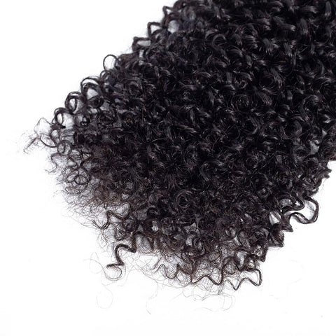 VSHOW HAIR Premium 9A Indian Human Virgin Hair Kinky Curly Natural Black 4 Bundles Deal