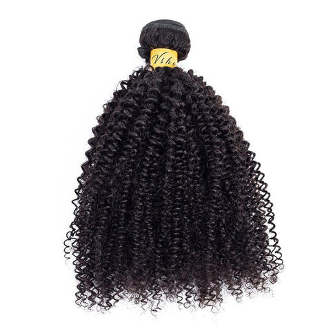 VSHOW HAIR Premium 9A Mongolian Human Virgin Hair Afro Curly Natural Black 3 Bundles Deal