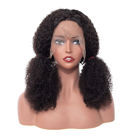 VSHOW Full Lace Wig Kinky Curly Human Hair Wigs Pre Plucked Curly Wigs for Women