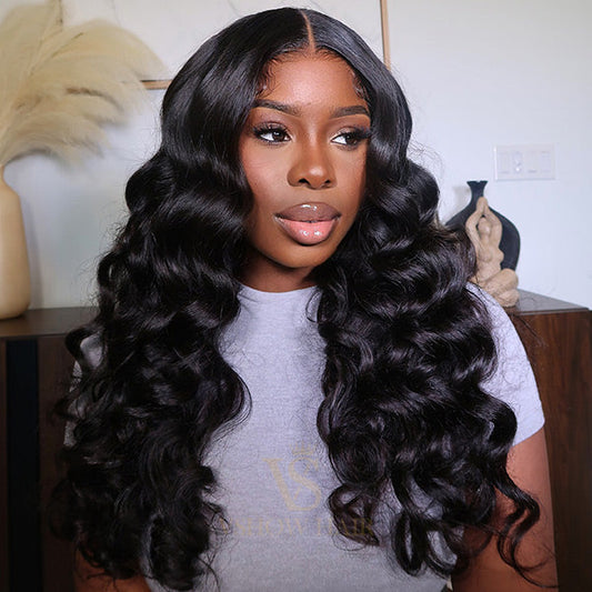 Vshow New Style Ocean Wave Wear Go Wigs Pre-cut HD Lace Pre Plucked Hairline Glueless Wigs