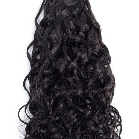 VSHOW HAIR Premium 9A Malaysian Human Virgin Hair Natural Wave Natural Black 4 Bundles Deal