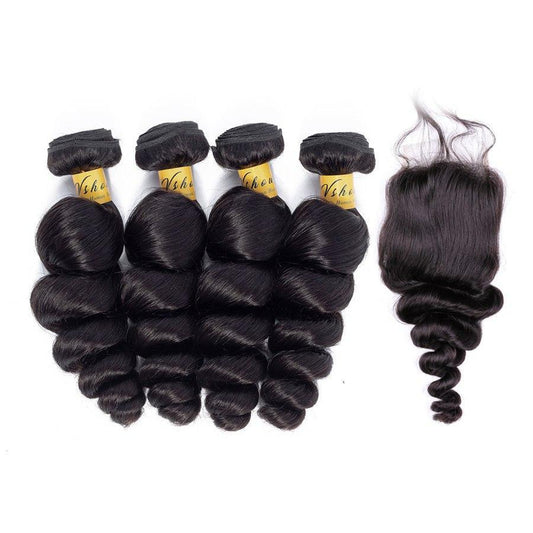 mongolian virgin hair loose wave human hair bundles