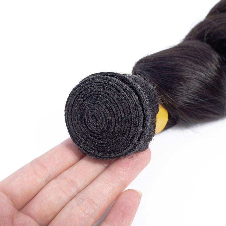 mongolian virgin hair loose wave human hair bundles