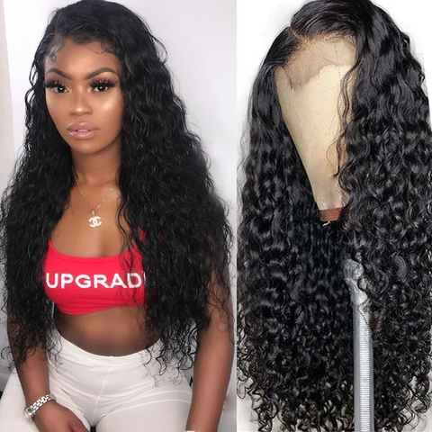 VSHOW Water Wave 4x4 Lace Wigs Made By Hair Bundles With Closure
